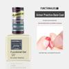 Rainie Nail Gel Builder: Strengthening Base & Tempered Top Coat with Matte Glass Sealer & Nail Tip Adhesive.