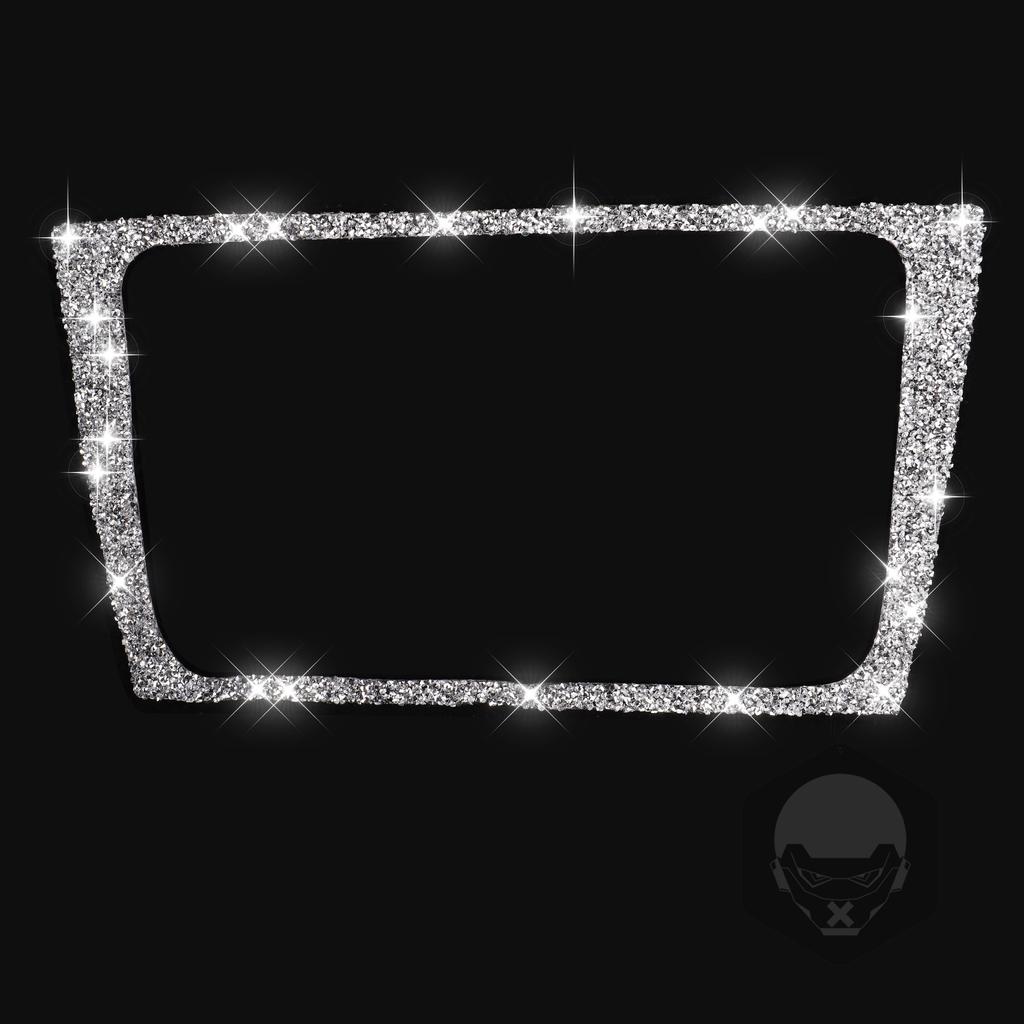 For Volkswagen Golf 6 Gti R MK6 2008-2012 Diamond CD Panel Decoration Stickers Bling Rhinestone Interior Accessories