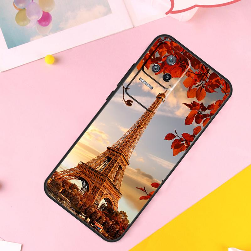 Paris Eiffel Tower Case For POCO X6 M6 Pro X3 X5 F3 F5 M5s Xiaomi 14 13 Ultra 12 Lite 11T 12T 13T Pro Cover