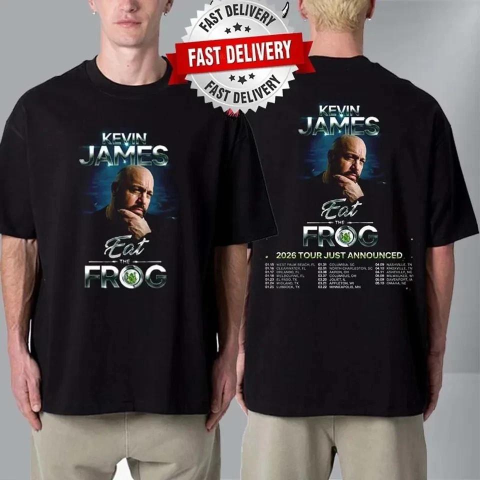 Kevin James Eat The Frog 2026 Tour Dates Inspired Double Sided T-Shirt Unisex T-Shirt S
