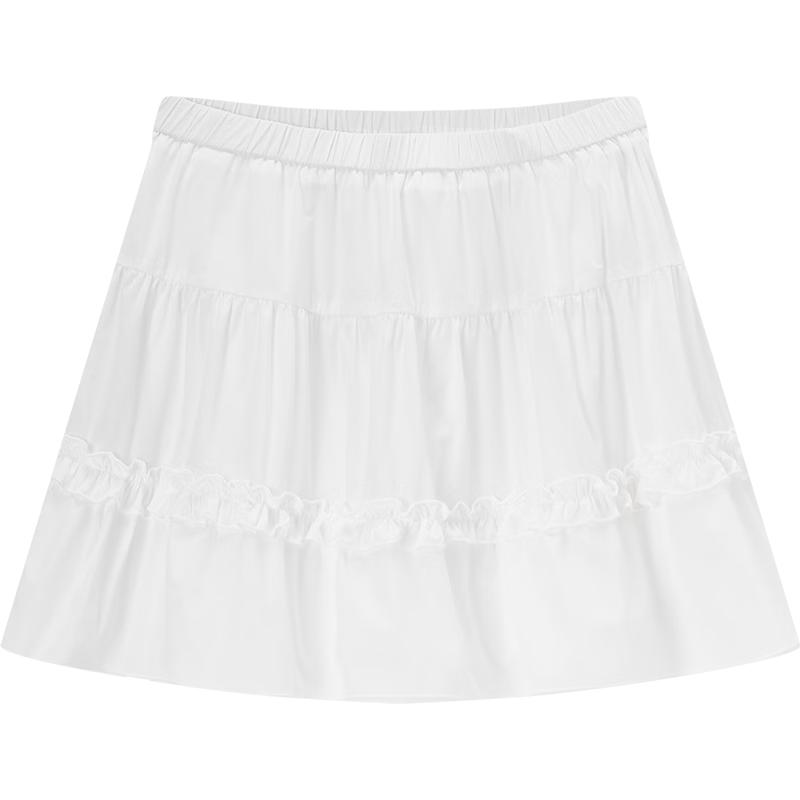 Sweet White A-Line Mini Skirt M