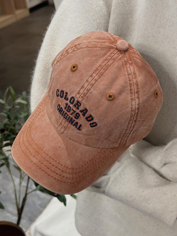 Retro Colorado Letter Embroidery Baseball Caps Spring Summer Cotton Adjustable Casual Hat Hip Hop Streetwear Sun Hats For Baby