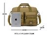 PHOENIX IKKI Shoulder Business Fits Camouflage Molle Compatible Multi-Purpose Bag, Bag, Brown, 13.6-inch Laptops, Pattern, Water-Resistant, Durable,