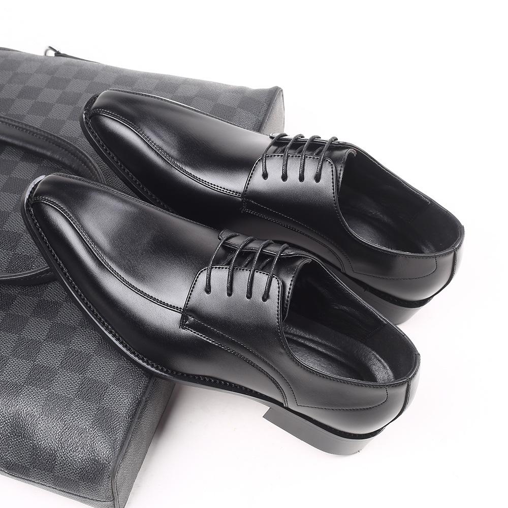 New Designer British Fashion Black Lace Up Pointed Shoes Flat For Men Dress Formal Wedding Prom Oxford Zapatos Hombre