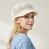 Sunshade Women Baseball Cap Solid Color Octagonal Cap Fashion Grass Beanie Cap  Outdoor