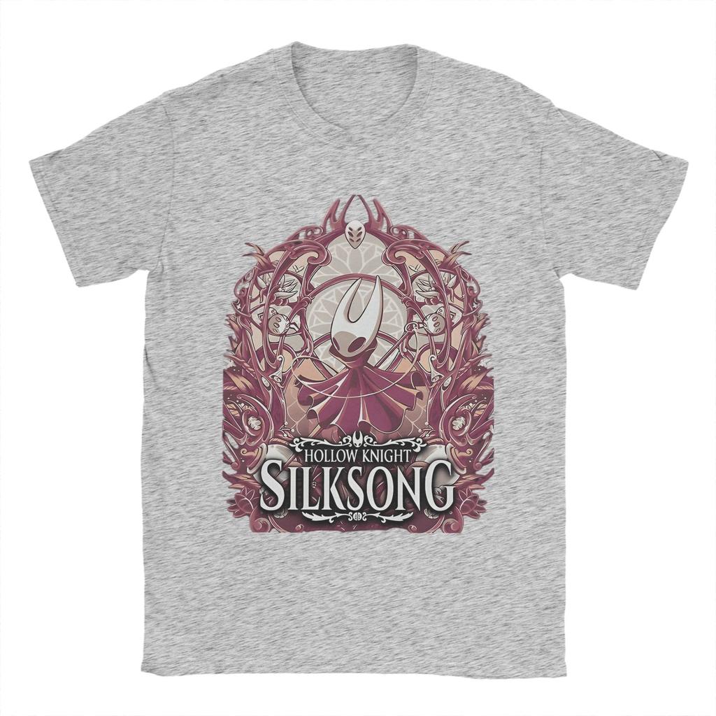 Men's Hollow Knight Silksong T Shirts  100% Cotton Tops Funny Short Sleeve Round Collar Tee Shirt Plus Size T-Shirt