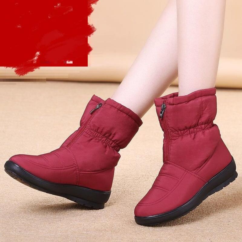 

Waterproof Women s Snow Boots 35 червоний