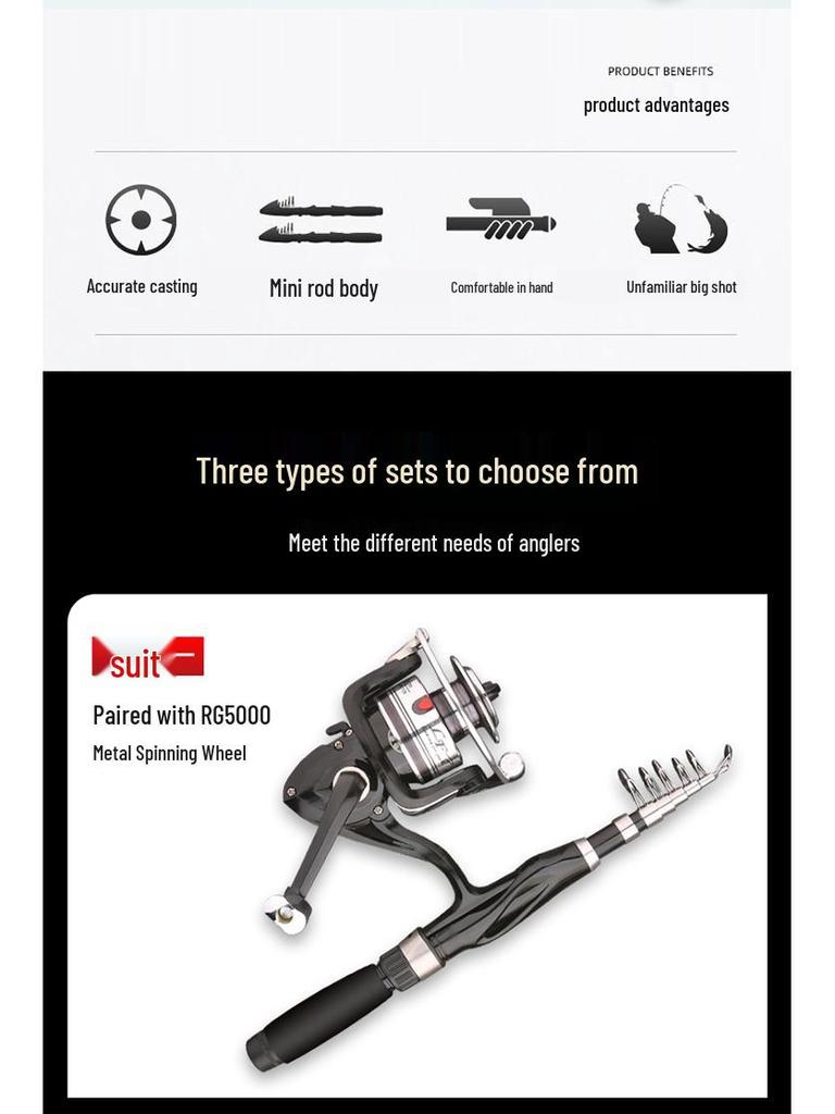 Ultra-Short Surf and Rock Fishing Rod Set: Mini Sea, Ice, and Casting Rods for Long-Distance Casting and Whip Fishing