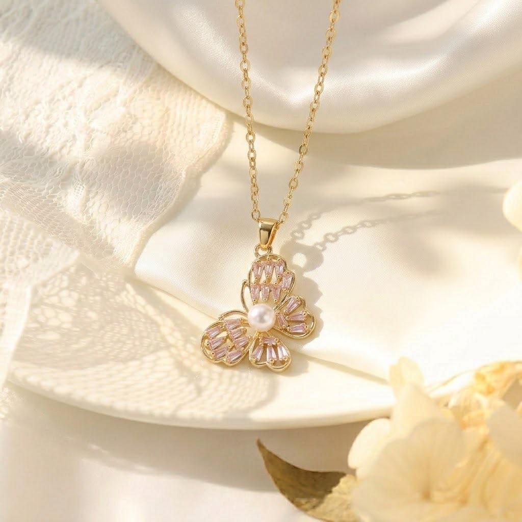 European-American Style Titanium Steel Diamond Necklace: Versatile, Fashionable, High-End Accessories for Women