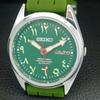 VINTAGE REFURBISHED SEIKO AUTOMATIC 6309A JAPAN MENS GREEN DIAL WATCH A442732-1
