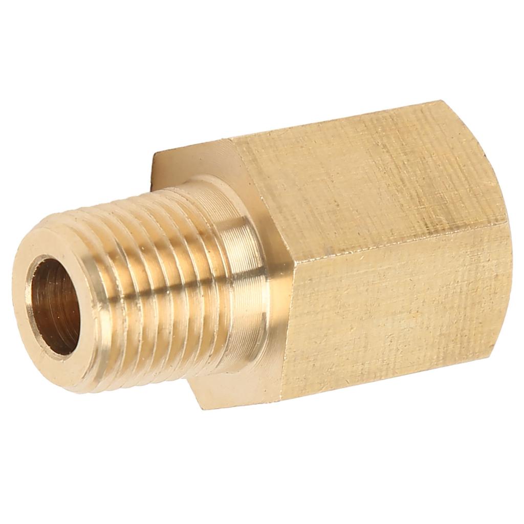 Car 18 NPT To 18 BSPT Oil Pressure Temp Gauge Adapter Fitting Sender Brass Universal