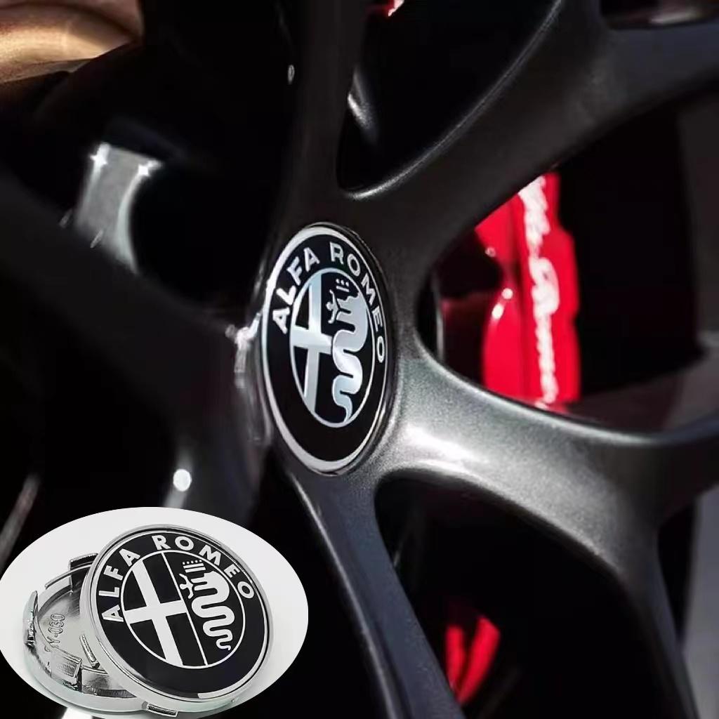 60MM Car Wheel Hub Logo Modification Wheel Hub Cover Decoration For Alfa Romeo Giulietta GT 159 147 156 Mito Brera Giulia F1