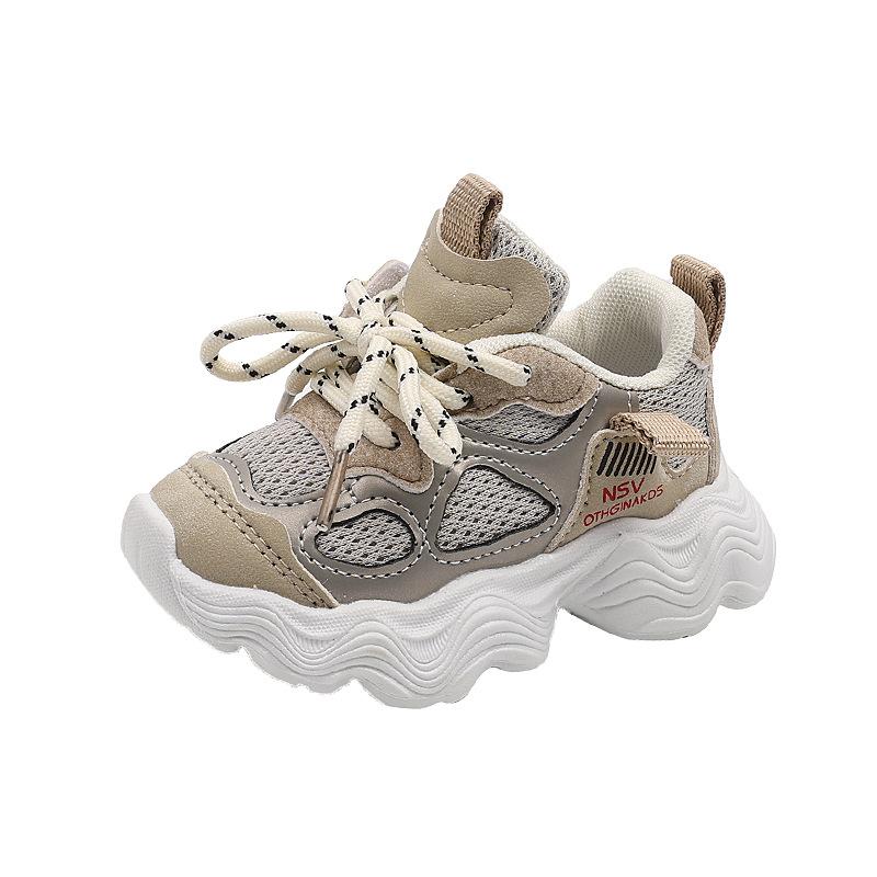 Girls' sports shoes, new spring and autumn models, children's mesh fashion versatile dad shoes, boys' soft-soled running shoes