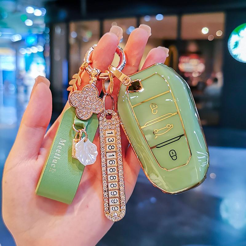 Autosleutelhoes Beschermhoes Tas Voor Peugeot 2008 3008 4008 5008 308 408 508 Citroen C1 C2 C4 C6 C3-XR Picasso Grand DS3 DS5