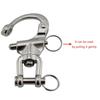 Pair Jaw Snap Shackle Diving Clips for Sailboat Spinnaker Halyard Sailing Rigging