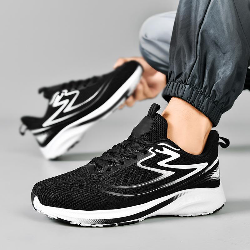 Men Sports Running Shoes Casual Marathon Breathable Lightweight Women's Comfortable Athletic Nonskid Walking Sneakers Outdoors