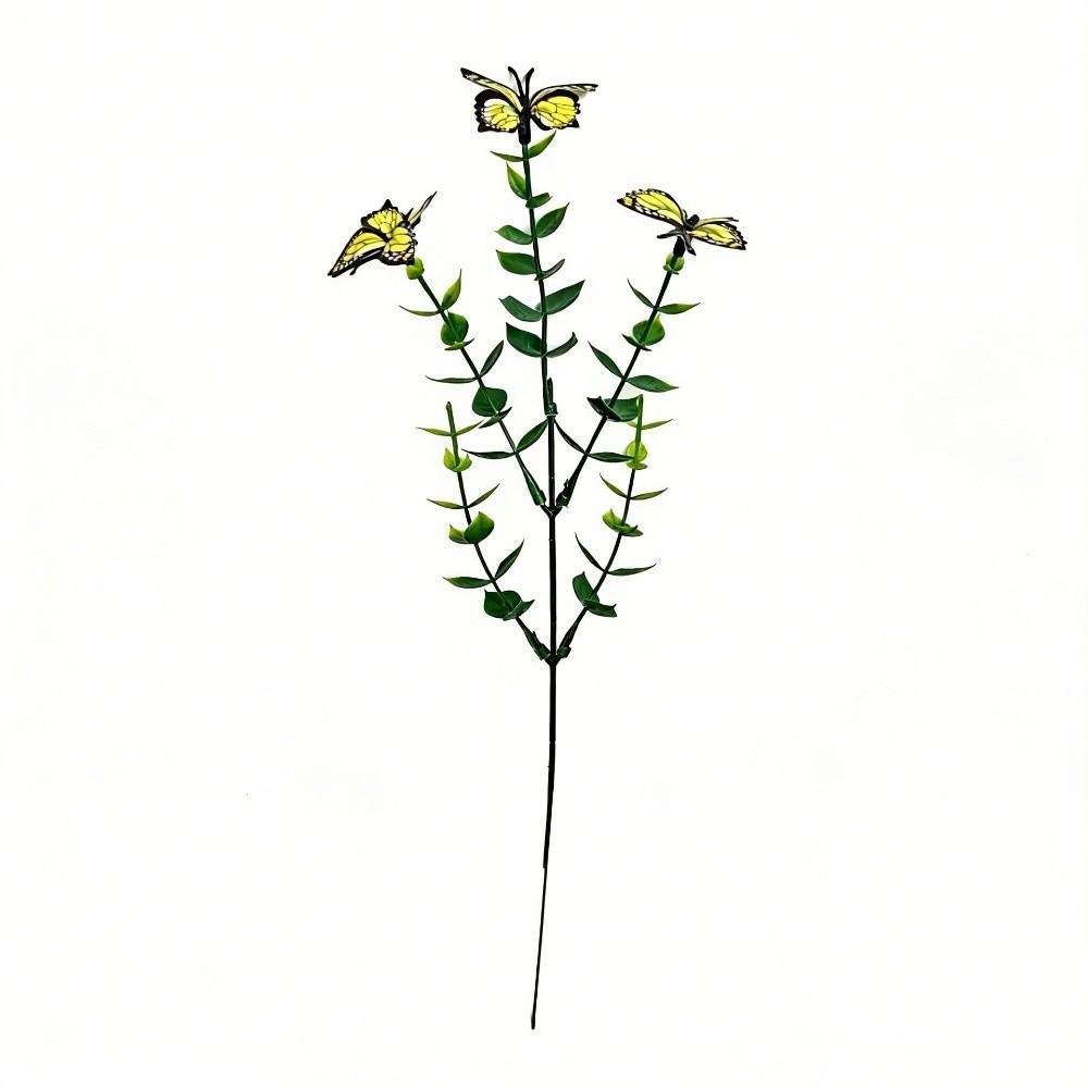 New 3D Printing Artificial Butterfly Flowers Multi-Bloom Pink Artificial Faux Plants Plastic Fake Flower Indoor Decoration