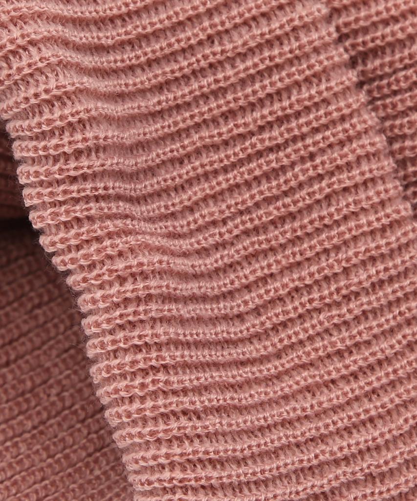 Eondeokeonteulol Winter Short Beanie Ribbed Knit Logo Embroidery Unisex Beanie Hat Beanie / Original Script / Pink