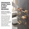Stainless Steel No-Drill Towel Ring Holder Set Bathroom Wall Mount 4/5/7 Piece Kit In Black Gold