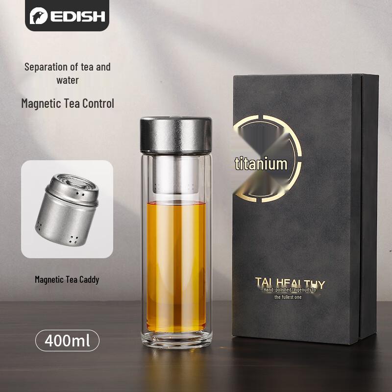 Yidishui Double-Layer Tea Infuser Glass Mug