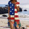 Women's Fashionable Casual Independence Day Print Dress