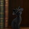 3D Printed Cat Figurine Minimalist Modern Elegant Cat Sculpture Small Collectible Animal Statue