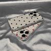Simple Love Heart Bow Polka Dot Phone Case For iPhone 17 16 15 Pro Max 14 13 12 11 XS X XR 7 8 Plus 16E 17 Air Transparent Cover
