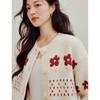 INMAN Women's Fair Isle Colorblock Knit Cardigan