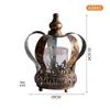 French Crown-Shaped Hollow Candlestick: European Retro Tabletop Ornament for a Cozy B&B Atmosphere