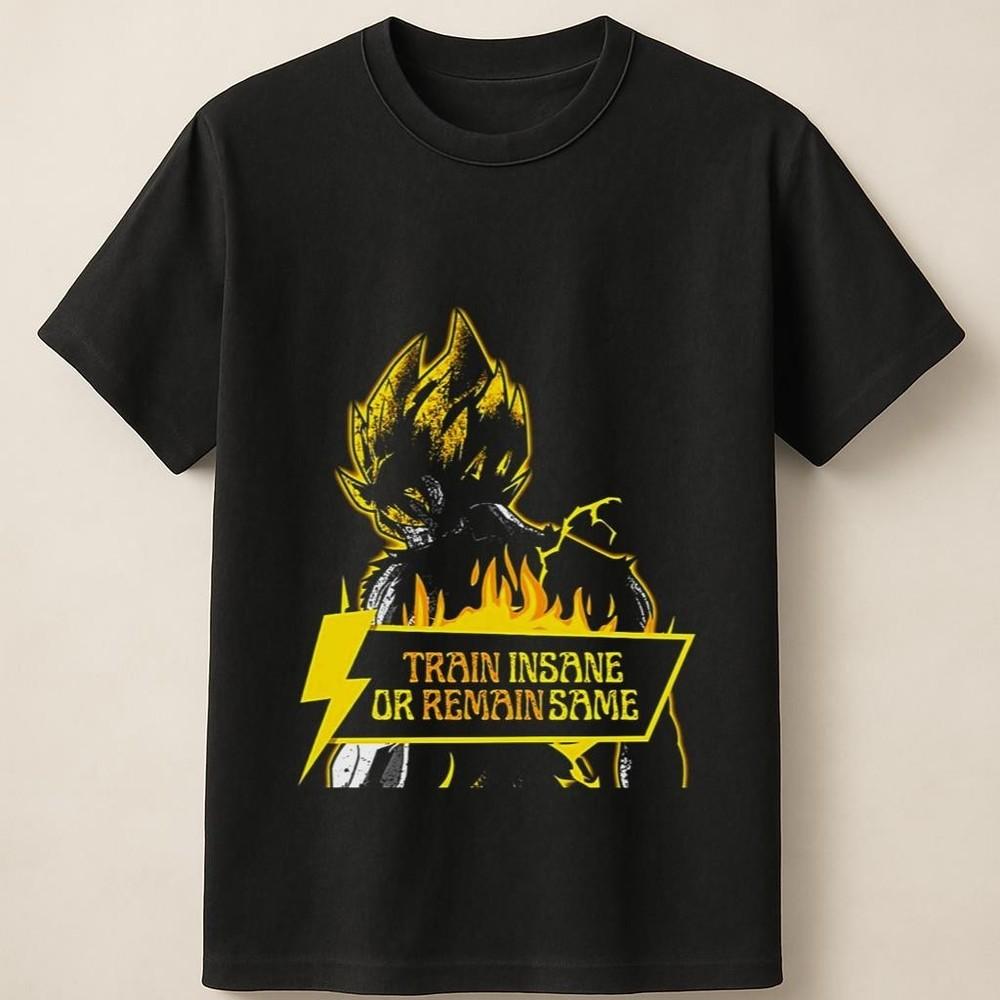 

Dragon Ball Z Vegeta Fitness Power Quote Design In Yellow Theme Unisex T Shirt Unisex T-Shirt XXXXL