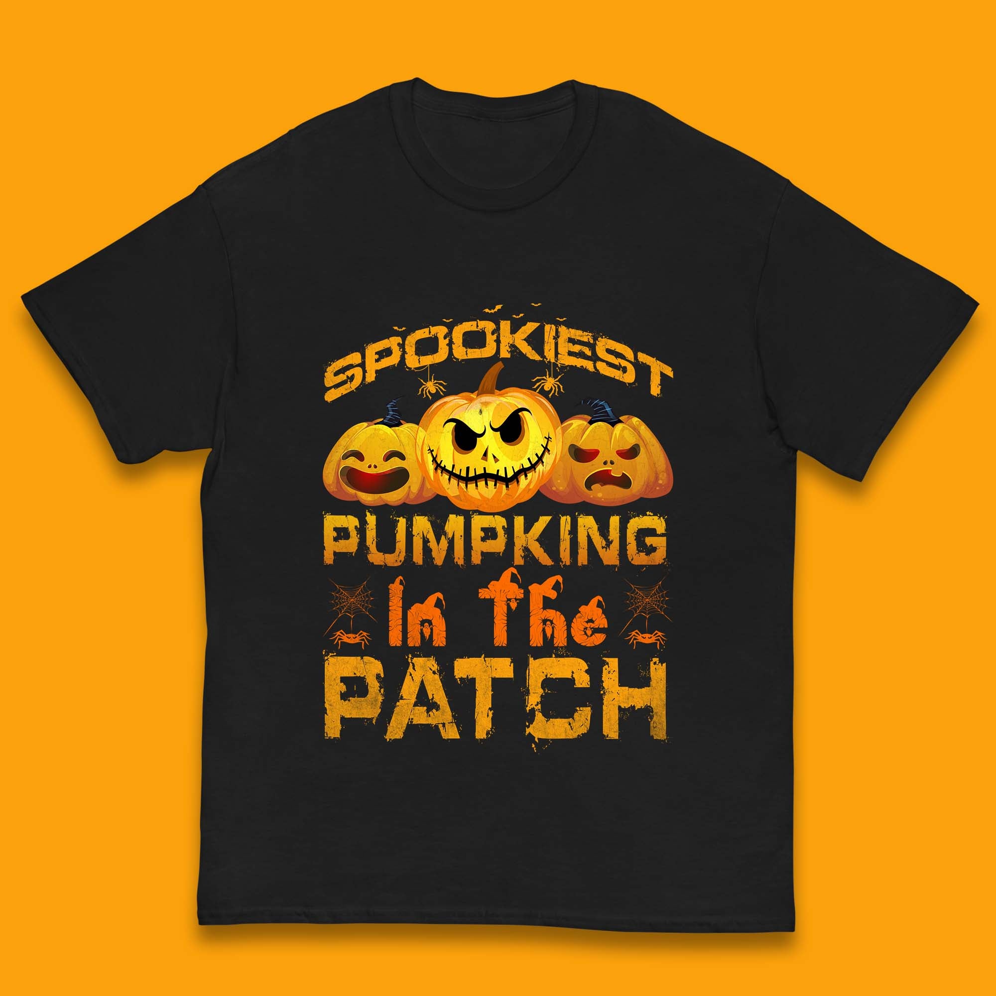 Spookiest Pumpkin In The Patch Spooky Season Happy Halloween Kids T Shirt 160