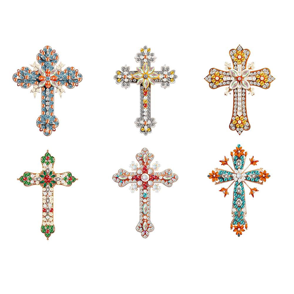 6/8Pcs Diamond Painting Magnets Refrigerator Butterfly Dog for Fridge Whiteboards Car Mailbox Decor for Adults Kids Beginners