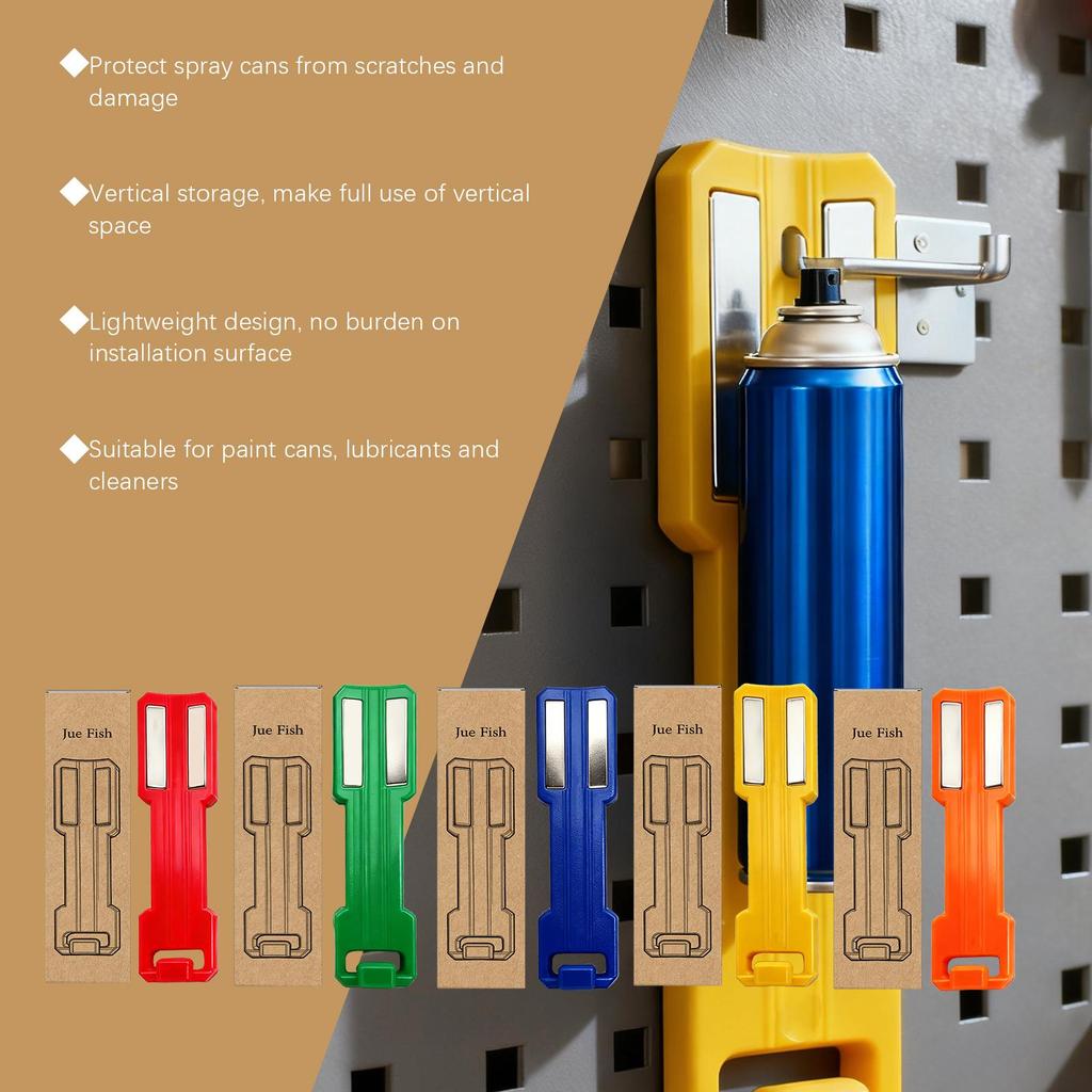 Magnetic Spray Can Holder Wall Rack for Garage Toolboxes