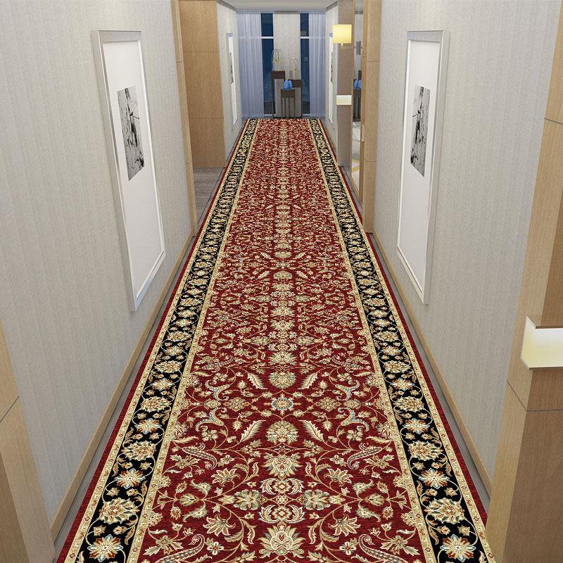 Hallway Stair Carpet Simple Corridor Carpet Long Hallway Area Rug Hotel Mall Wedding Hall Runners Floor Mat Kitchen Aisle Mat