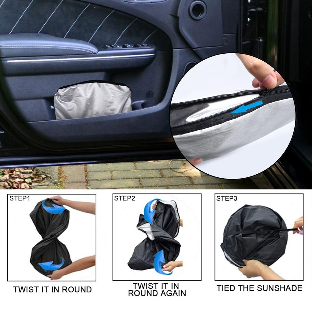 Foldable Windshield Sun Shade for Dodge Charger 2011-2024 Front Window Shades Protector Chevy Tahoe Sun Shade Auto Accessories