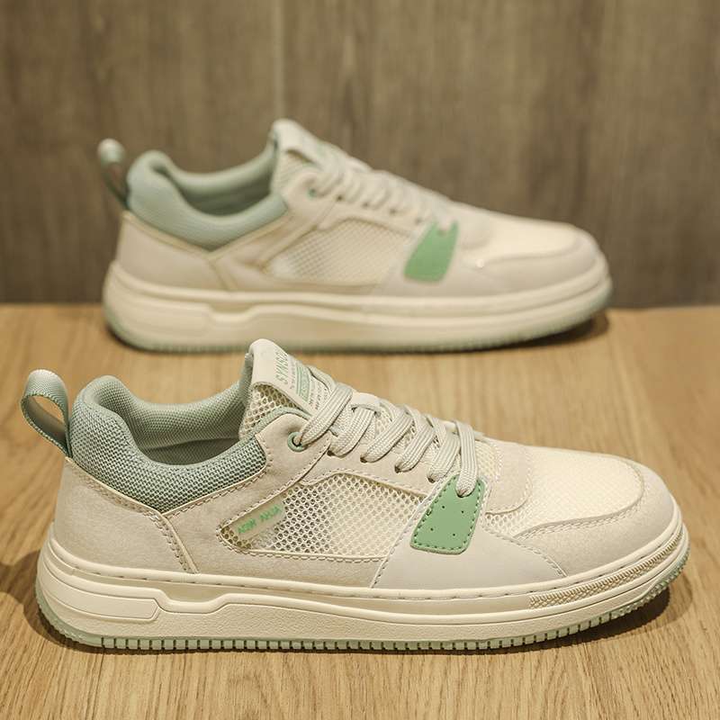 Men's shoes 2025 new summer breathable mesh thin sports and leisure board shoes student trend versatile little white tide shoes