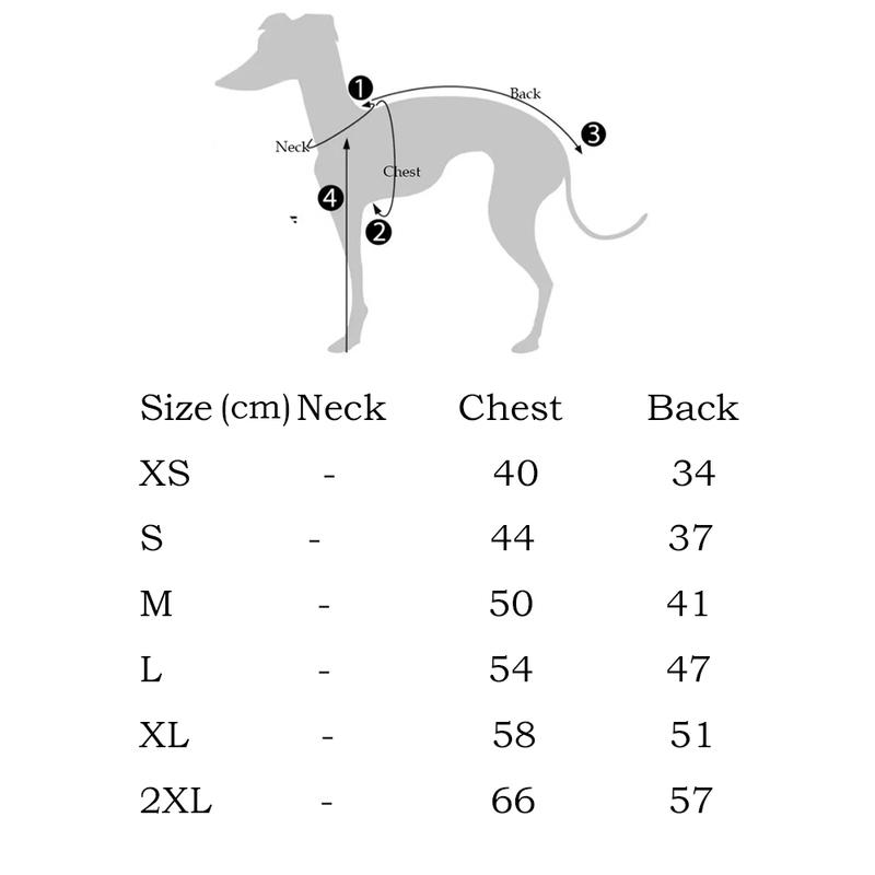 Modische 4-beinige Baumwoll-Schlafanzüge für Whippet & Italienisches Windspiel, Verstellbarer Leichter Hundemantel für Windhunde Frühling Sommer