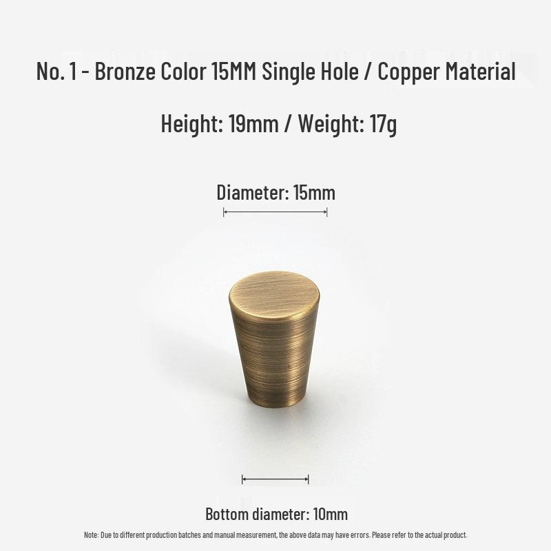 Bronze Brass Pull Handle: New Chinese Style Cabinet, Wardrobe & Drawer Retro Door Handle