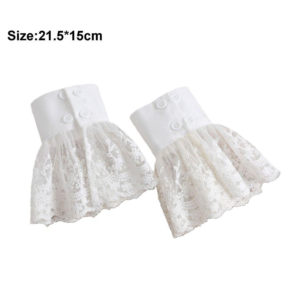 Floral Sleeve Cuffs Detachable Sweater Decoration Fashion Fake Cuff  Autumn Winter