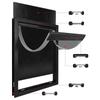 Large PVC Pet Door with Magnetic Closure for Wooden Doors and Fences, Two-Way Access for Dogs