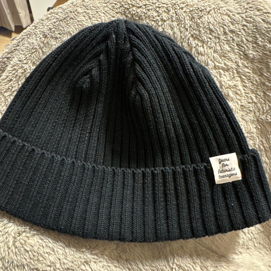 Used HUMAN MADE black knit hat