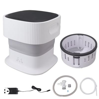 Tragbare Mini-Waschmaschine 1 kg Faltbare Wäschewaschmaschine mit Schleuderkorb für Reisen, Wohnung, Wohnmobil