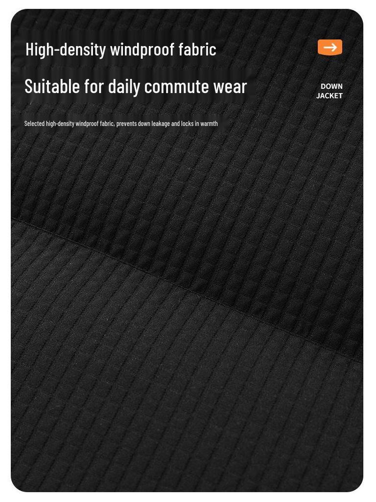 Men's Trendy Winter Down Jacket, Dual Opening, Thickened for Warmth, High-Quality Lapel Outerwear, National Standard Live Stream Best Seller.