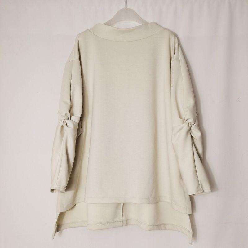 

Daily Single Tail Air Cotton Hooded Mid Length Long Length Long Sleeve Pullover Dress Female Western Style Youthful-Looking Slim Looking Dress Spring Milk White without cap One size