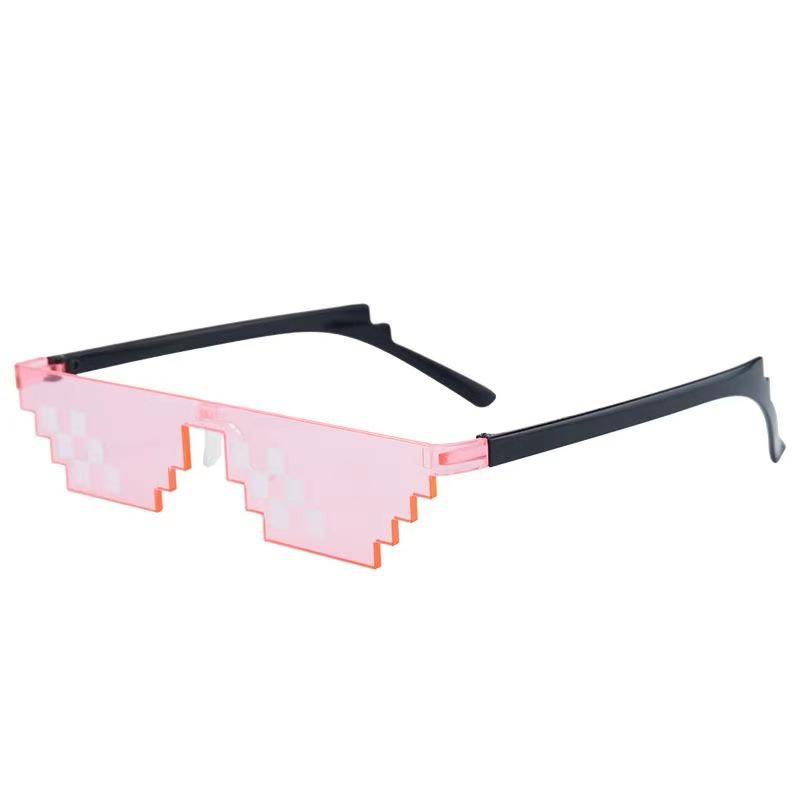 

Забавные мозаичные солнцезащитные очки: Двумерные оттенки личности, Мода TikTok