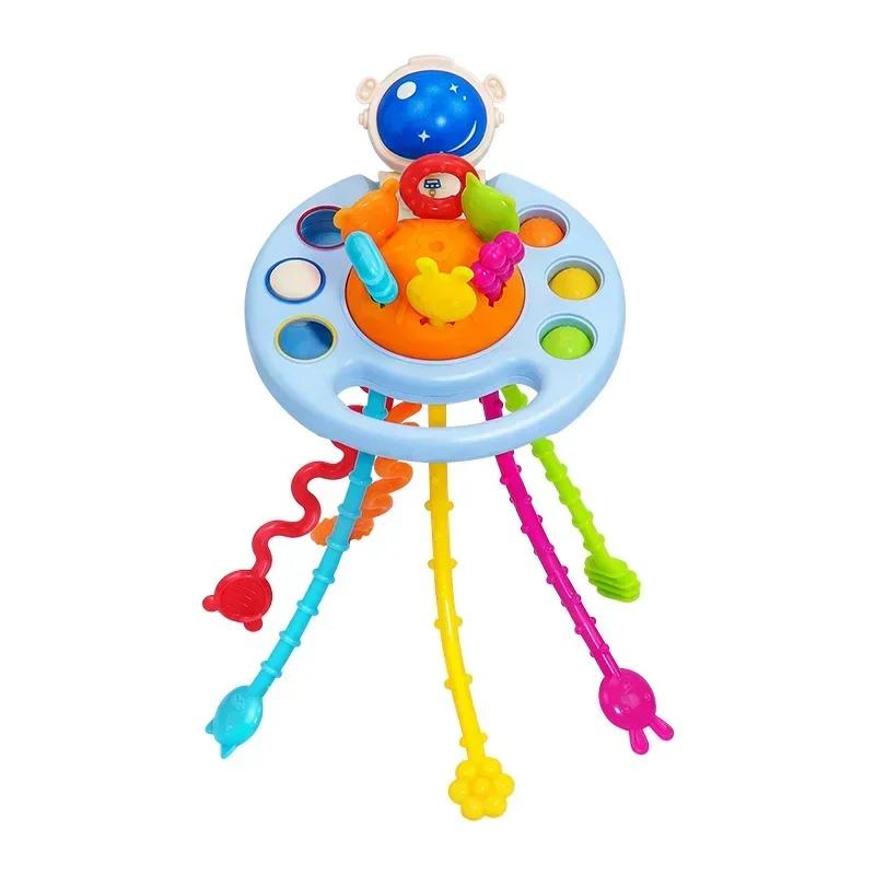 Baby Montessori Sensory Development Educational Toys Pull String Finger Grasp Training Early Learning Toy Teething Bpa Free 1-3Y