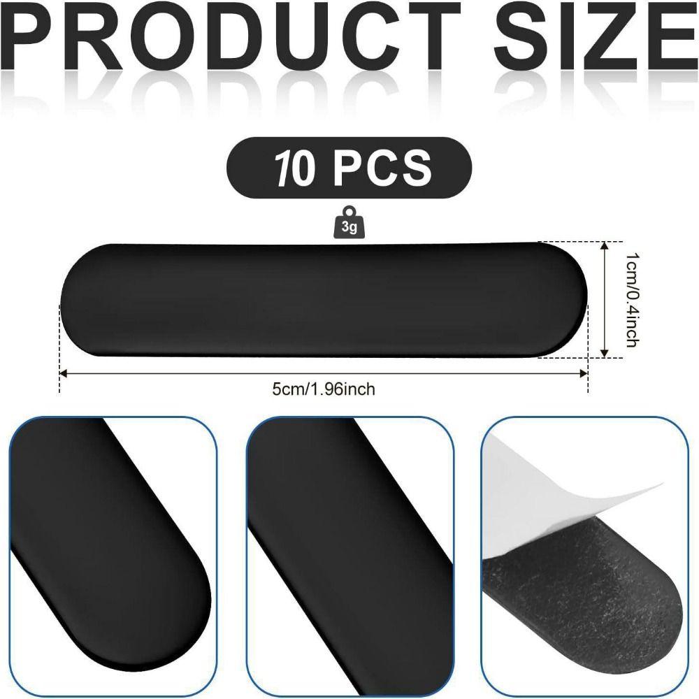 10Pcs Flexible Paddles Racket Head Sticker Head Sticker Pickleball Weighted Lead Tape  Racquets