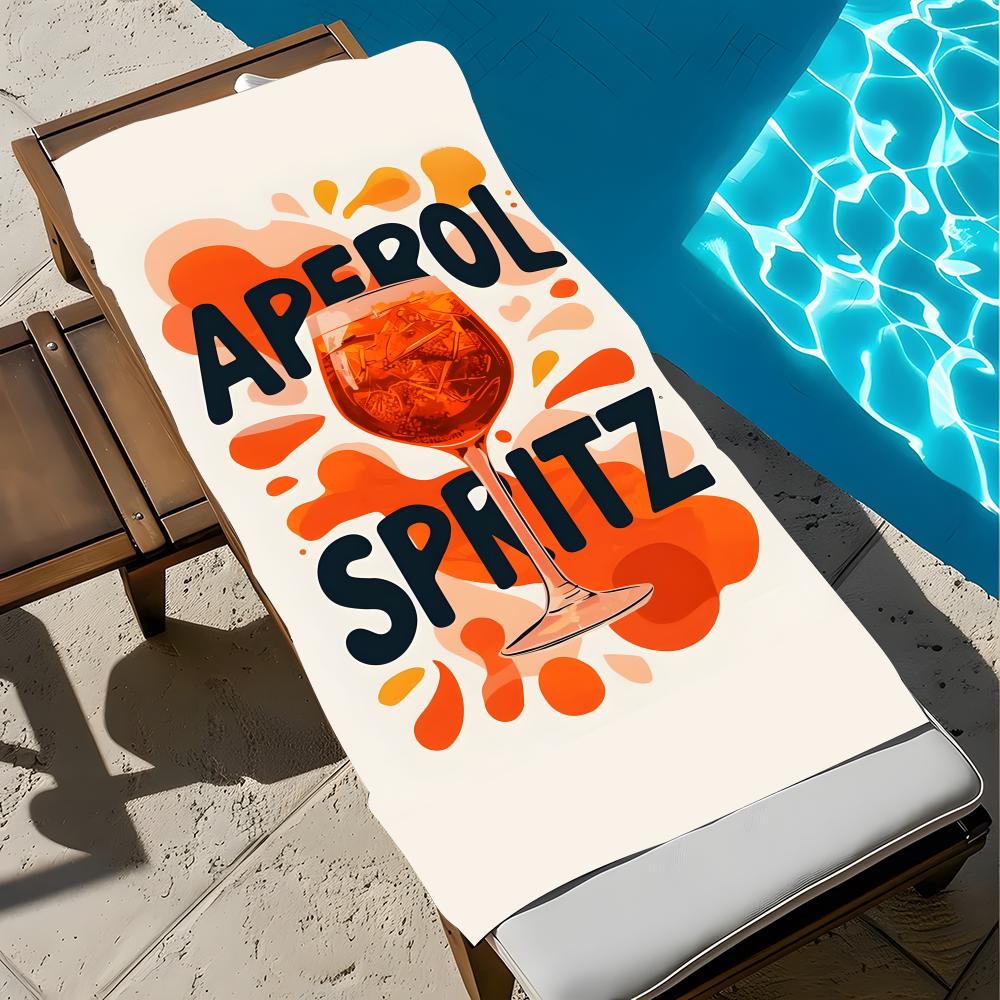 Wind A-AperoolS Orangee Art Towel Towel Soft Pool Gift For Travel Gym Shower Cool Camping Quick Dry Sports  Large Beach Towel