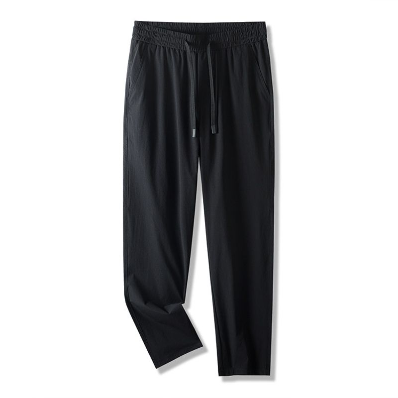 UPF50 Outdoor Sun Protection Cool Feeling Stretch Straight Quick-Dry Pants Men s Summer Thin Pants Foreign Trade Men s Casual Pants Black M