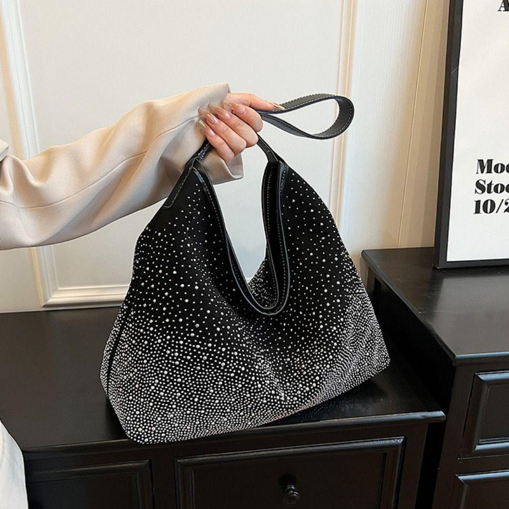 Luxury Shiny Shoulder Bag Rhinestone Evening Bag Elegant Ladies  Tote Bag  Ladies